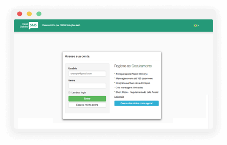 Cadastro: Efetue o cadastro gratuitamente para tera acesso ao dashboard. Ah... Não cobramos mensalidade